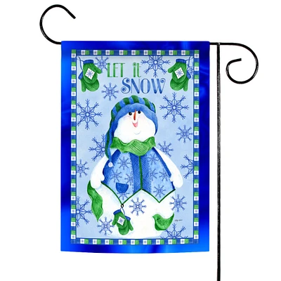 Snowman Mitten Decorative Winter Flag