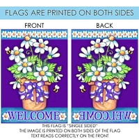 Daisy Welcome Decorative Welcome Flag