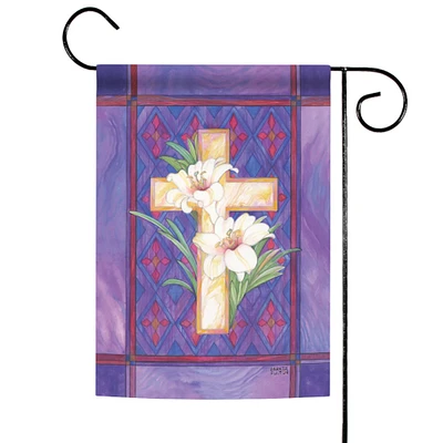 Lily & Cross Decorative Easter Flag