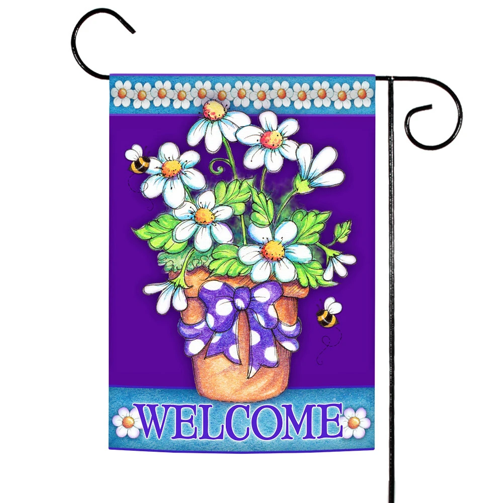 Daisy Welcome Decorative Welcome Flag