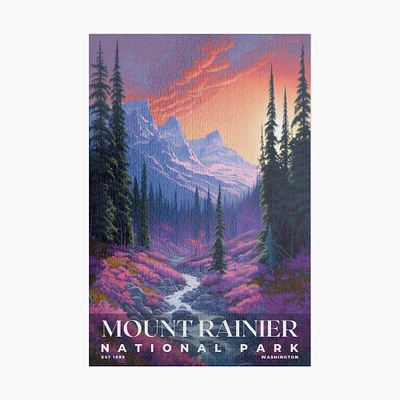 Mount Rainier National Park Jigsaw Puzzle, Family Game