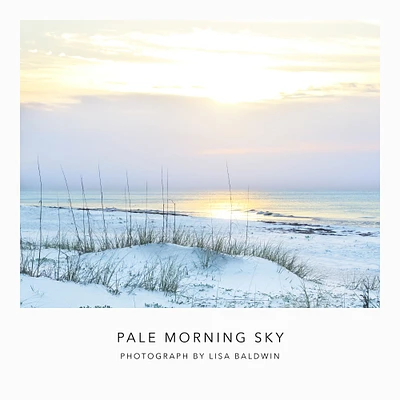 Sunrise Beach Photo - A Pale Morning Sky with the Sun Rising Over Sugar White Sand Dunes by an Aqua Ocean