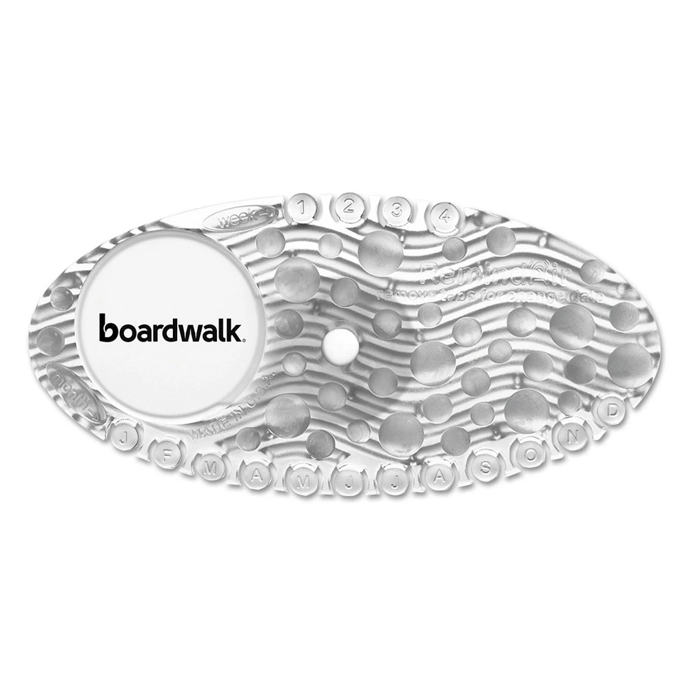 Boardwalk Curve Air Freshener, Mango, Solid, Clear, 10/Box