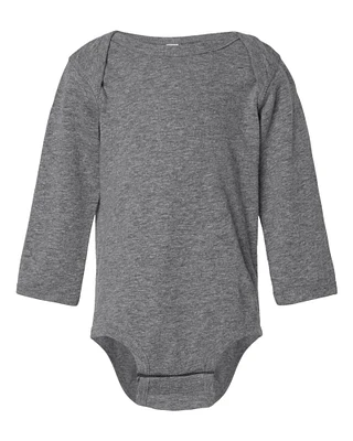 Rabbit Skins® - Infant Fine Jersey Long Sleeve Bodysuit - 4421 | 4.5 oz./yd², 100% combed ring-spun cotton jersey Unparalleled Comfort for Little One | Elevate their comfort