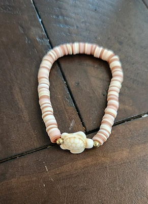 Clay Bead Turtle Bracelet