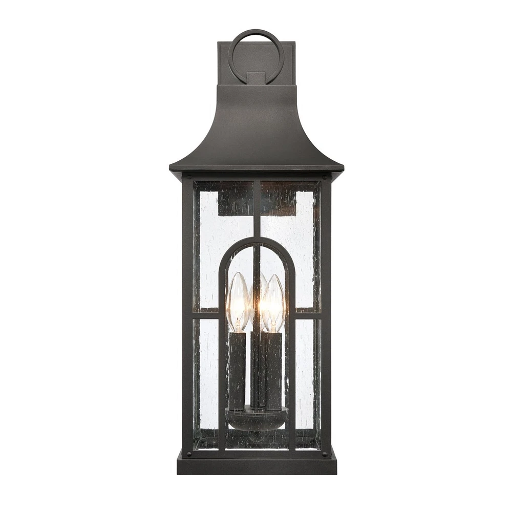 Elk Showroom Triumph 23 High 3-Light Outdoor Sconce - Textured Black