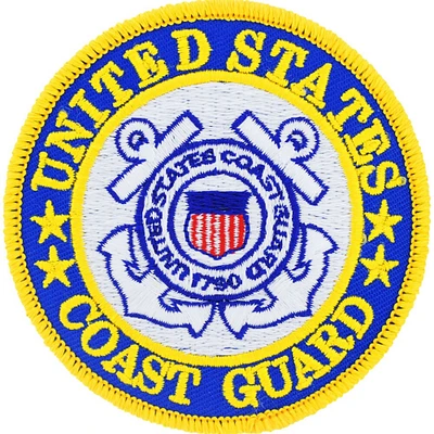 Eagle Emblems Patch-US Coast Guard Logo (3-1/16")