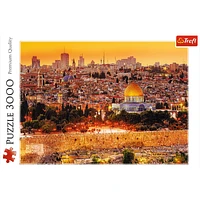 3000 piece Jigsaw Puzzles - The roofs of Jerusalem, ancient city, Religious center, Israel, Adult Puzzles, Trefl 33032