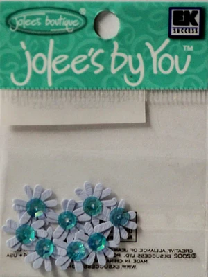 Jolee's Boutique Jolee's By You Blue Dahlia Dimensional Flowers Embellishments