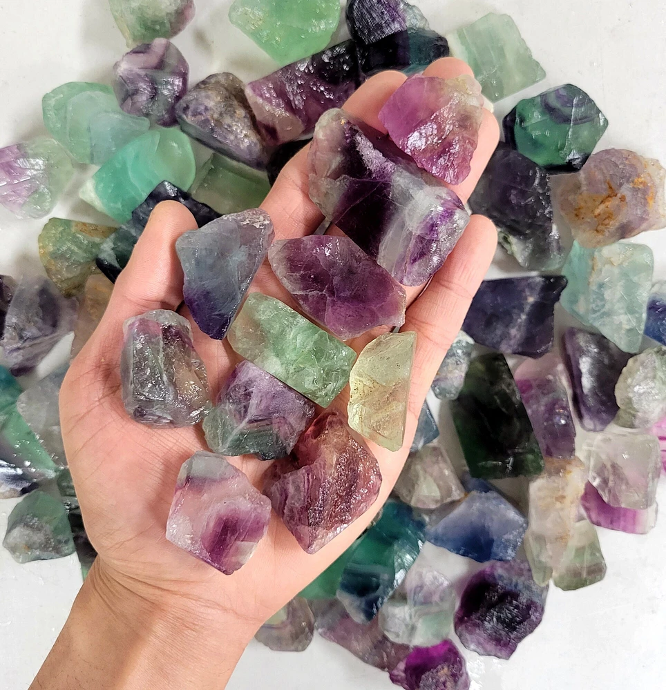 Fluorite Crystals - Rough Stones Bulk