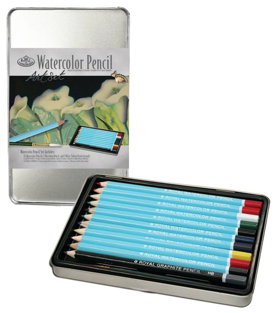 Royal Brush Watercolor Pencil Small Tin Art Set