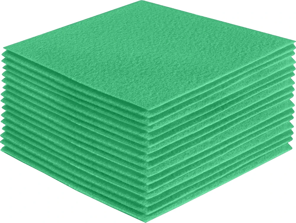 FabricLA Acrylic Felt Fabric - Pre Cut | 6" X 6" Inches | DIY Craft, Hobby, Costume, Decoration | Mint A17 - 36 Pieces