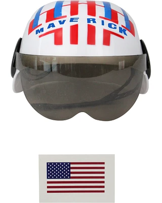 Child's Air Force Combat Pilot White Maverick Helmet Costume Accessory