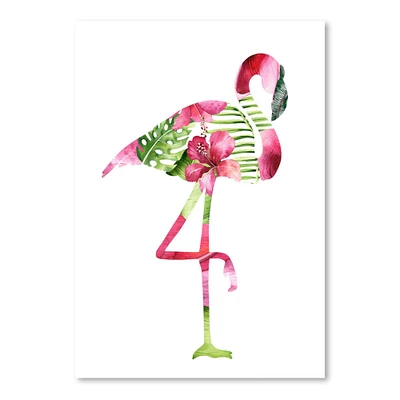 Tropical Flamingo by Lisa Nohren  Poster Art Print - Americanflat