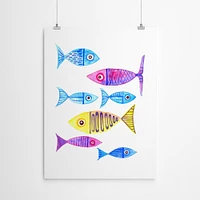 Fish Cluster 4 by T.J. Heiser  Poster Art Print - Americanflat