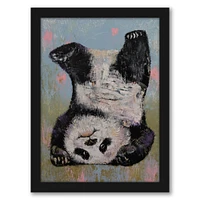 Panda Headstand by Michael Creese Frame  - Americanflat