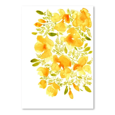 Yellow Bohemian Poppies by Blursbyai Poster Art Print