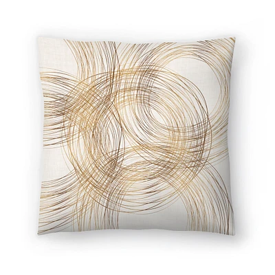 Metallic Circles by Modern Tropical Americanflat Decorative Pillow