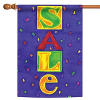 Blue Sale Decorative Business Double Sided Flag