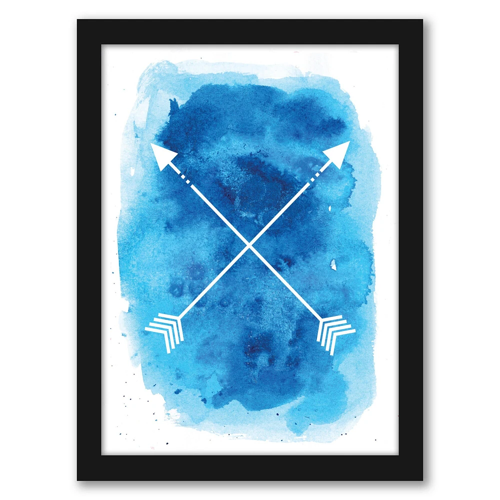 Blue Watercolor Arrow by Jetty Home Frame  - Americanflat