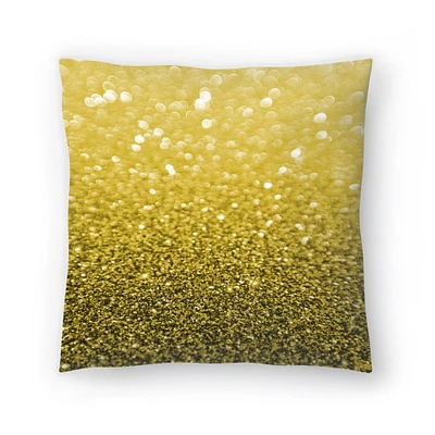 Gold Shiny Texture by Emanuela Carratoni Americanflat Decorative Pillow