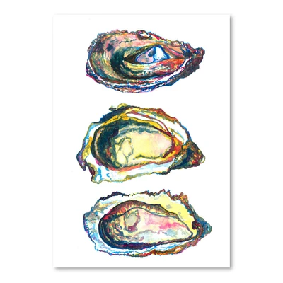 3 Oyster Shells by T.J. Heiser  Poster Art Print - Americanflat