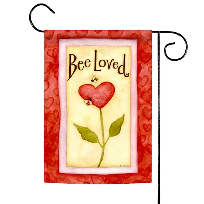 Bee Loved Decorative Valentine Flag