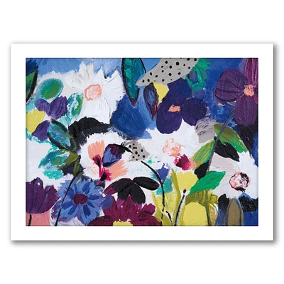 Happy Flower Bar Iii by Joan E. Davis Black Framed Print 8x10 - Americanflat