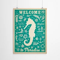 Cc Seahorse Pattern by Anderson Design Group  Poster Art Print - Americanflat