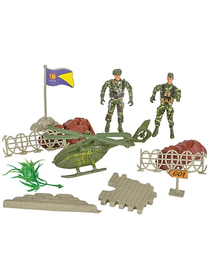 Miniature Toy Military Swat Soldier Play Set Mix Costume Accessory