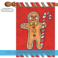 Gingerbread Man Decorative Christmas Flag