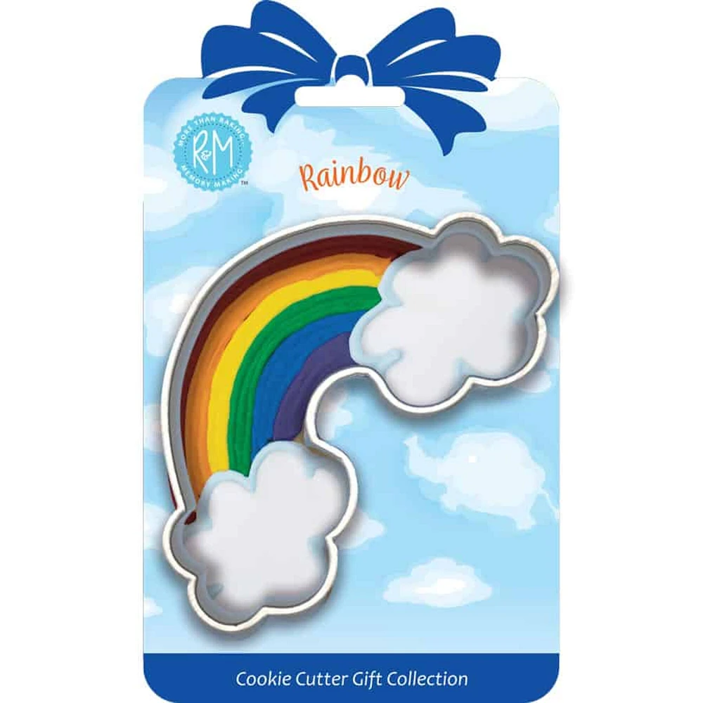 Rainbow Cookie Cutter 4.75" Carded