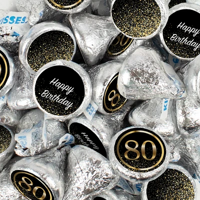 80th Birthday Candy Party Favors Chocolate Hershey's Kisses Bulk