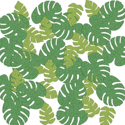 Tropical Palm Leaf Del Sparkle Confetti, (Pack of 12)