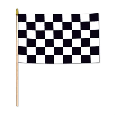 Checkered Flag - Fabric (Pack of 12)