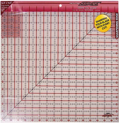 Sullivans The Cutting EDGE Frosted Ruler-16-1/2"X16-1/2"