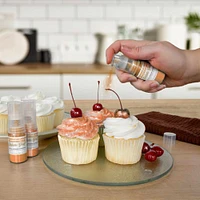 Creamsicle Orange Edible Glitter Spray - Edible Powder Dust Spray Glitter for Food, Drinks, Strawberries, Muffins, Cake Decorating. FDA Compliant (4 Gram Pump)