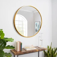 Round Mirror Circle Mirror Aluminum Alloy Frame Wall Mirror Vanity Decorative Mirrors