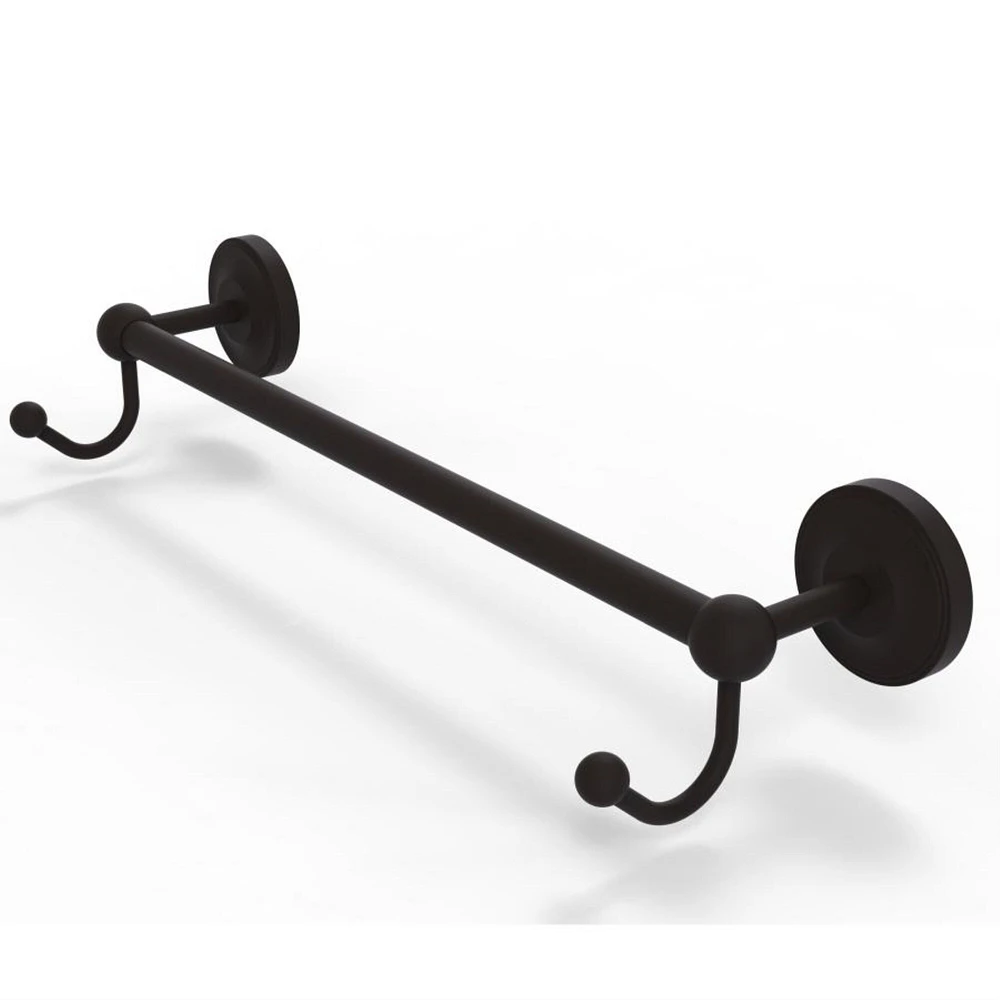 Prestige Regal Collection 24 Inch Towel Bar with Integrated Hooks - PR-41-24-HK-ORB