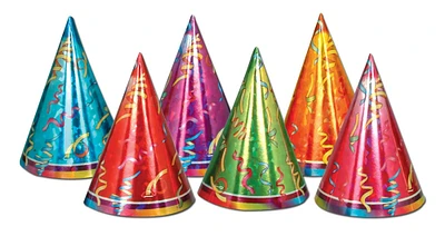 Prismatic Cone Hats (Pack of 12)