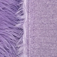 FabricLA Shaggy Faux Fur by The Yard | 18" x 60" | Craft & Hobby Supply for DIY Coats, Home Decor, Apparel, Vests, Jackets, Rugs, Throw Blankets, Pillows | Lavender, Half Yard