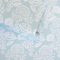 Tempaper & Co. Floral Damask Peel and Stick Wallpaper, Mint, 28 sq. ft.