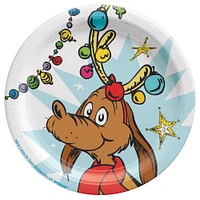 Grinch Max 7" Round Plates, 8ct