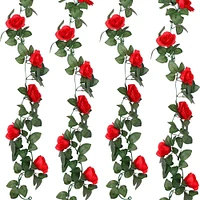 Kitcheniva Artificial Rose Vine Flowers Party Decor 3 Pcs