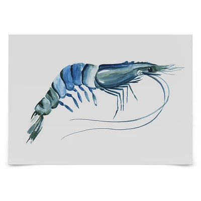 Blue Shrimp II by PI Creative Art  Poster - Americanflat