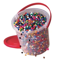 Color Splash!® Fuzzy Pony Bead Bucket