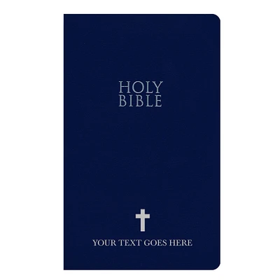 Personalized NIV Bible New International Version Custom Bible Cover with up to 2 Rows of Text Faux Leather Cover with Comfort Print