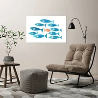 Fish Cluster by TJ Heiser Gallery Wrapped Canvas