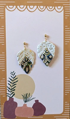 Feather Handmade Earrings (or send your print) - excellent for bridal gifts