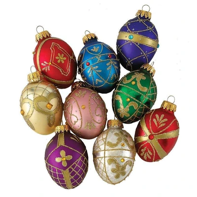 Inspired Glass Christmas Ornaments Set